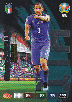 Giorgio Chiellini Italy Panini UEFA EURO 2020 FANS - Fans' Favourite #211